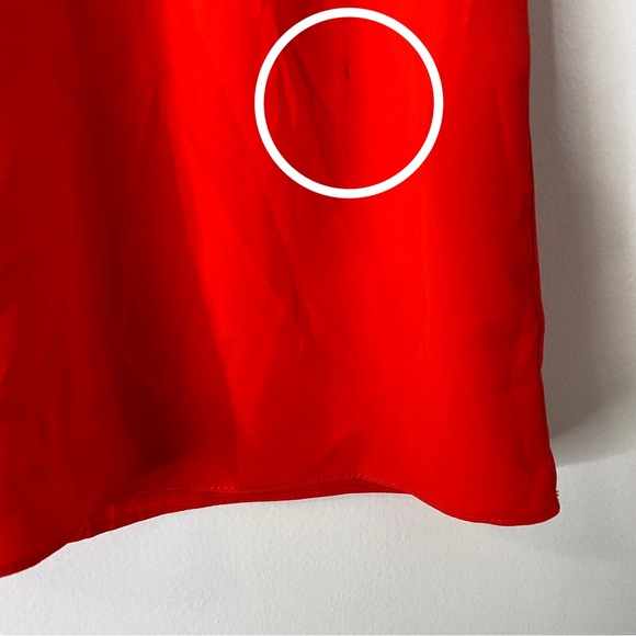 Amanda Uprichard Red Sleeveless Beaded Mock Neck Blouse - Picture 8 of 8